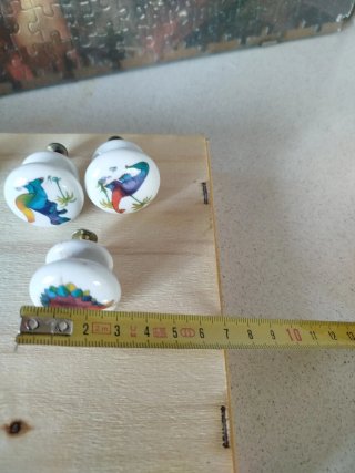 3 Pomos de cerámica para cajones