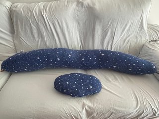 Almohada Embarazada Estrellas Azul