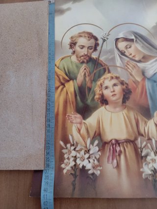 Stampa religiosa Fratelli Bonelli 30x40cm. Vintage