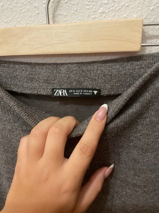 Falda Zara gris invierno