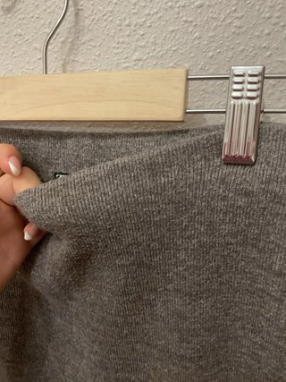Falda Zara gris invierno
