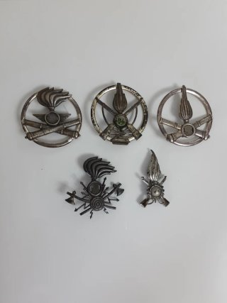 Set 5 spille militari decorative