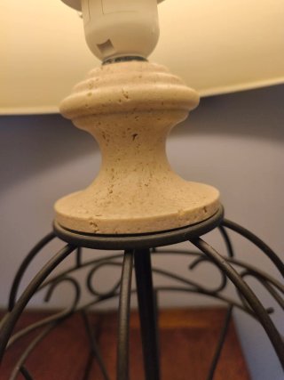 Lámpara de mesa base mármol