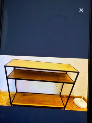 Consola moderna madera y metal