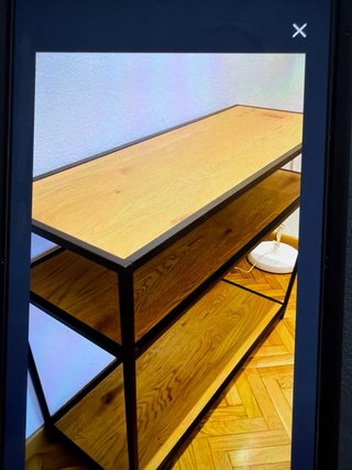 Consola moderna madera y metal