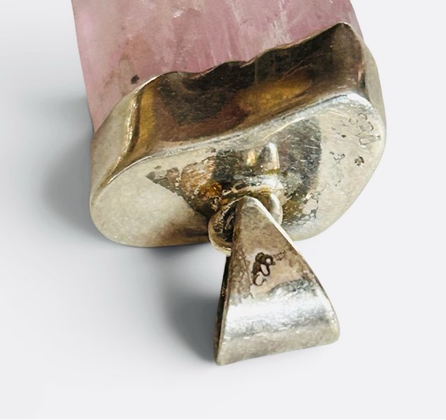 Kunzita Rosa Natural Plata 925 Colgante