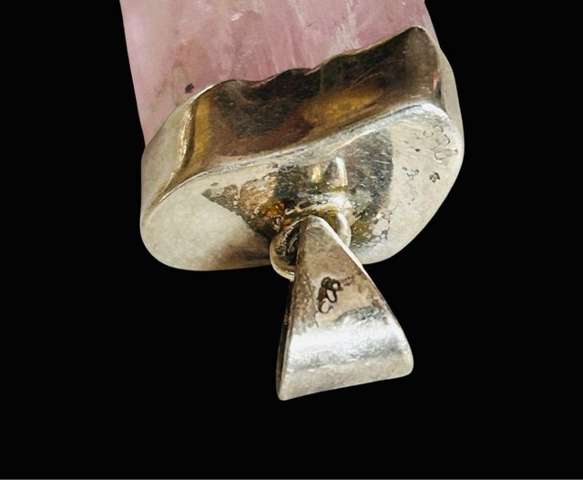 Kunzita Rosa Natural Plata 925 Colgante