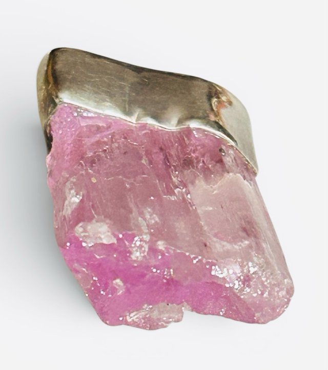 Kunzita Rosa Natural Plata 925 Colgante