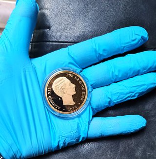 GRAN MONEDA 25 PESETAS ORO ALFONSO XII 1876. 40 MM