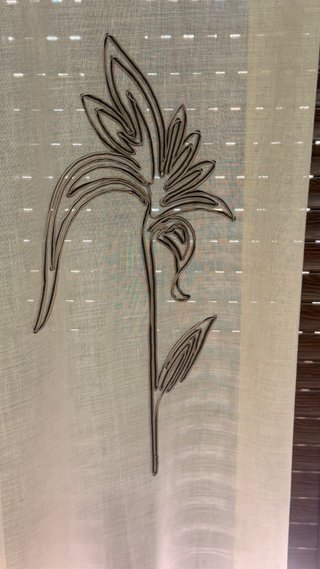 Cortinas beige y marrón