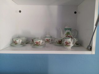 Juego de té de porcelana