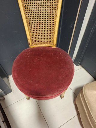 Silla de comedor con asiento de terciopelo