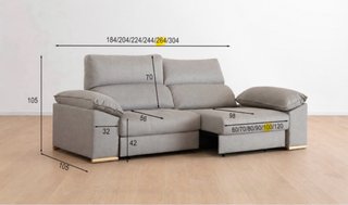 Sofá Gris Galerías del Tresillo