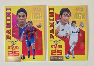 Panini Megacracks Estrellas 25 Ronaldinho y Raúl