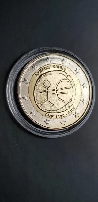 2€ Cipro 2009 UEM FDC da rotolino