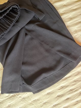 Pantalón ancho Pull&Bear negro