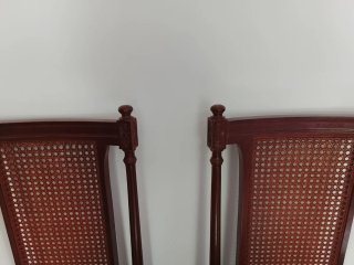 Juego de comedor madera y rejilla