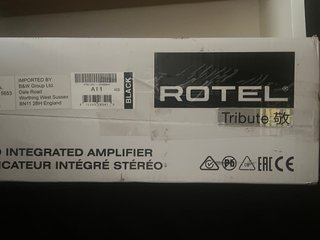 Amplificador HiFi Rotel A11 Tribute Negro
