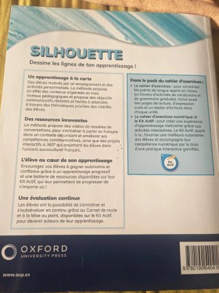 Silhouette 3. Cahier d'exercices Libro de ejercici