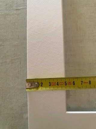 Paspartú para cuadros blanco