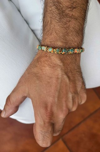 Pulsera de piedra natural para hombre