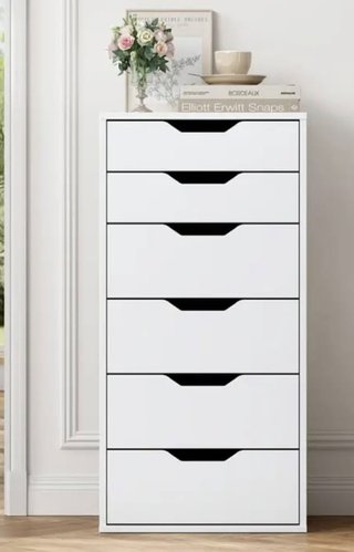 Cajonera blanca de madera