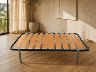 Somier láminas anchas, 135cm x 190cm, y Transporte