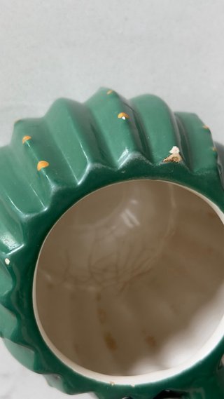 Taza de cerámica con diseño de cactus