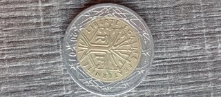 Moneda 2 euros Francia 2001
