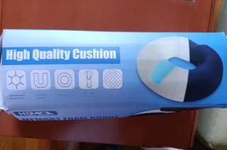 Cojín Donut Coxis Memory Foam HDMCA Azul