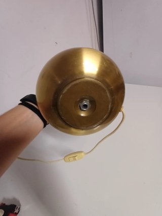 Lámpara de latón estilo quinqué vintage
