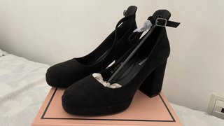Zapatos de tacón negros talla 36
