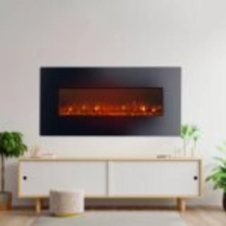 Chimenea Eléctrica con efecto llama de 2000 W Kekai Kentucky 128x26x61 cm