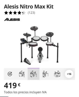 Batería Electrónica Alesis Nitro Max