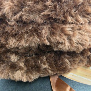 Coperta in pile marrone 160x200