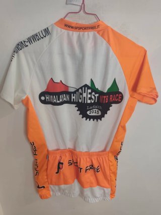 Maglia Ciclismo WWB Arancio/Bianco