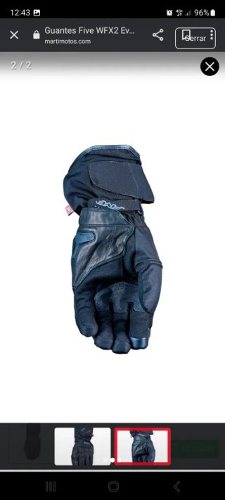 Guantes Five WFX2 EVO WP negros