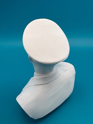 Busto plastica 20cm guerra mondiale