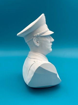 Busto plastica 20cm guerra mondiale