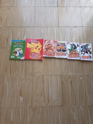 Lote de libros pokemon guía y naruto
