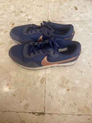 Tenis Nike Azul Marino y Rosa Palo