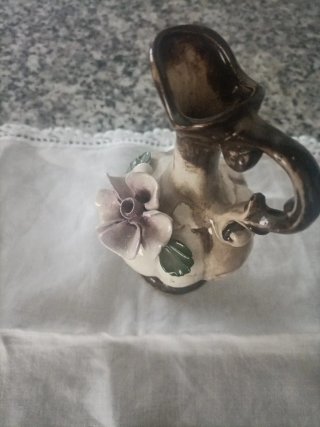 Mini jarrón Capodimonte floral
