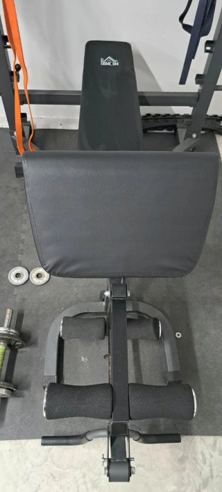 Pack Gimnasio: Banco, Rack, Barra y Mancuernas