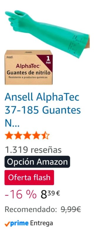 10 pares de Guantes Nitrilo Ansell Edmont SOL-KNIT