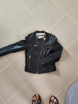 Cazadora Piel Niña Mango Talla 9/10 Años