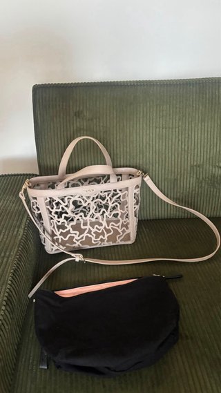 Bolso Tous Beige con Diseño Calado