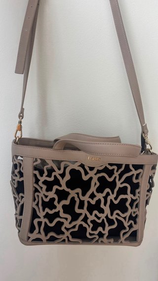 Bolso Tous Beige con Diseño Calado