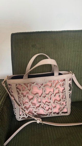 Bolso Tous Beige con Diseño Calado
