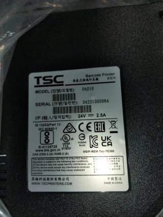 Impresora etiquetas TSC DA210 térmica USB 203 dpi