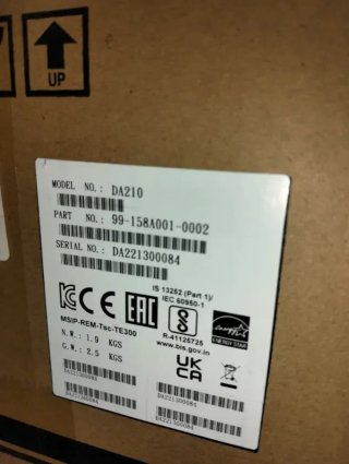 Impresora etiquetas TSC DA210 térmica USB 203 dpi